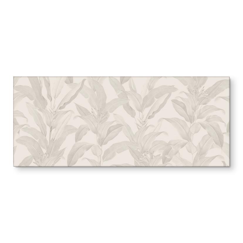 Keukenachterwand Urban Jungle tropische bladeren crème - Bloomery Decor
