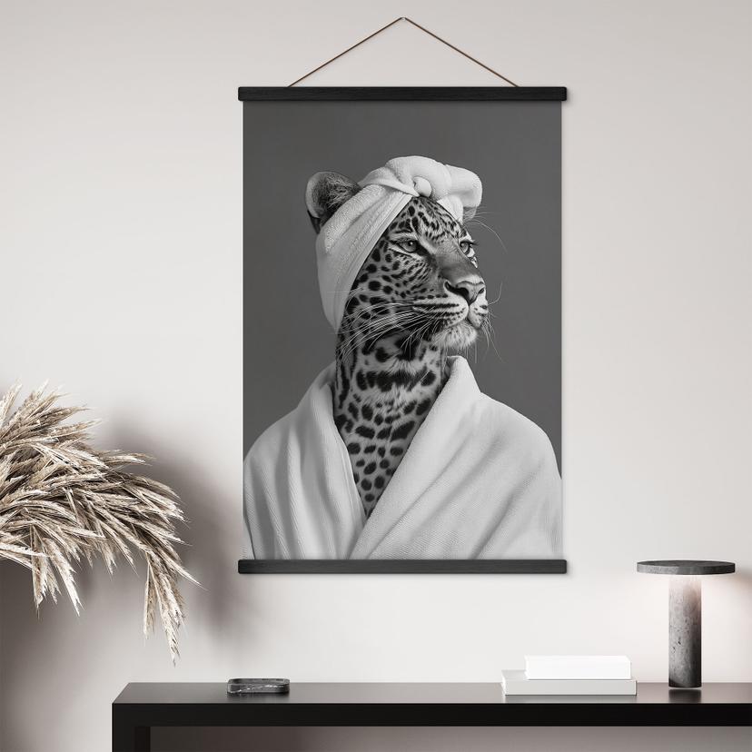 Póster de tela con leopardo - Rahner