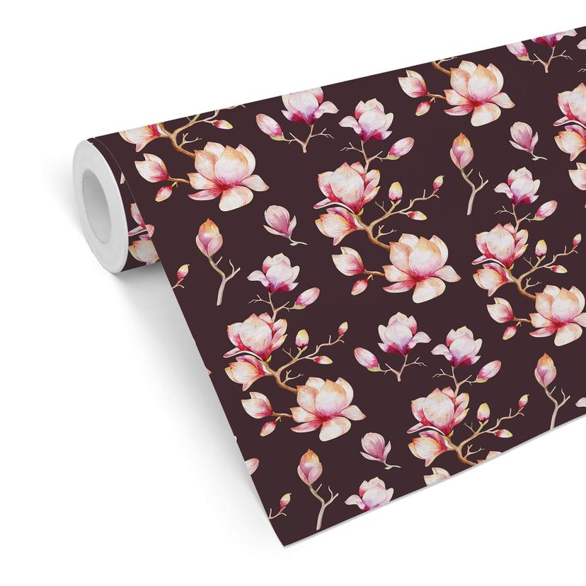 Papier peint à motifs Kristina Kvilis - Magnolias anciens