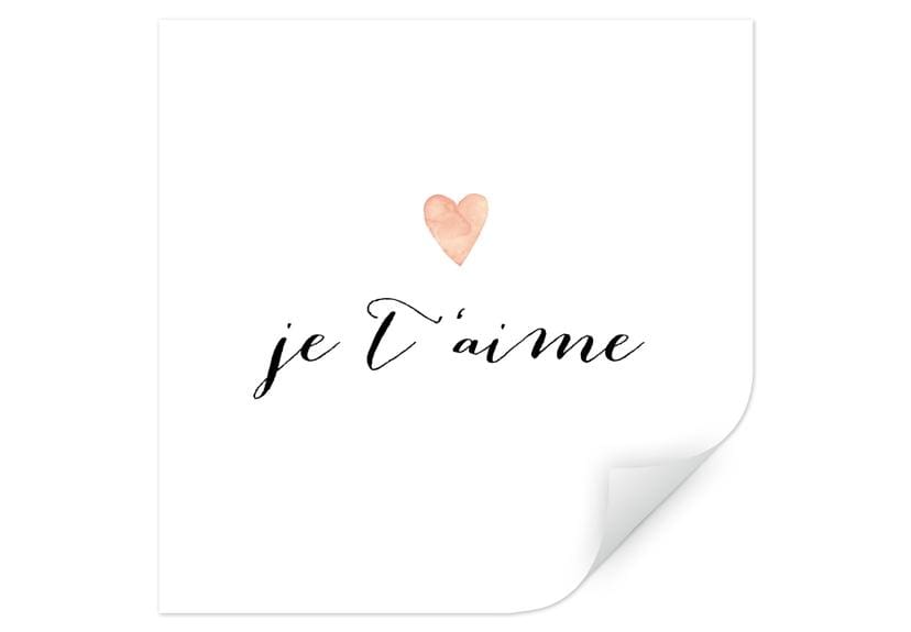 Wallprint Confetti & Cream - Je t'aime