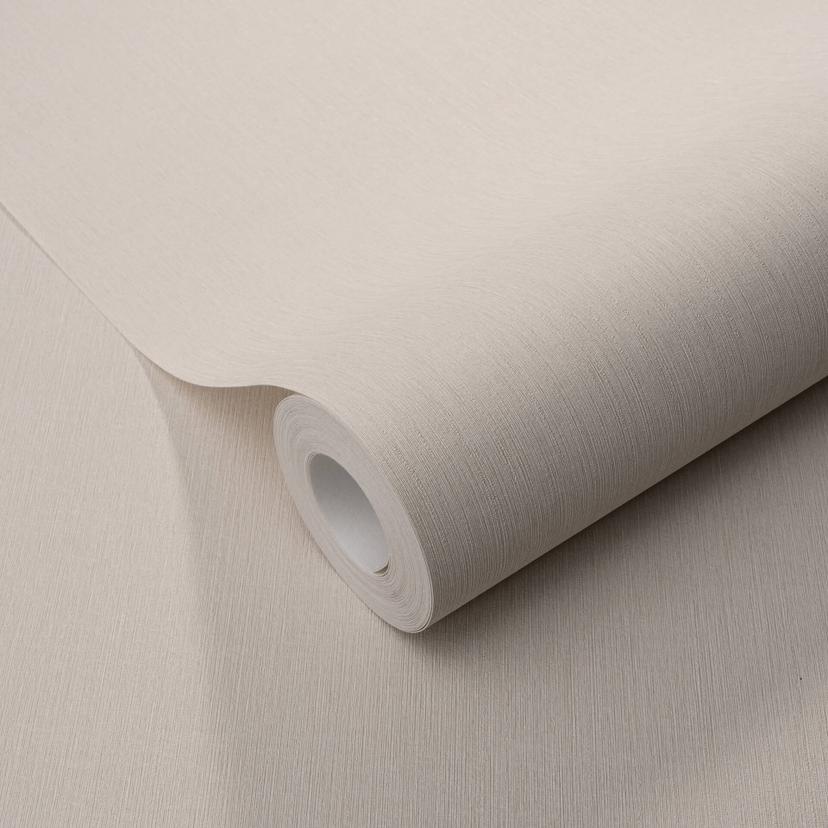 Non-woven tapet med fin struktur på langs i beige