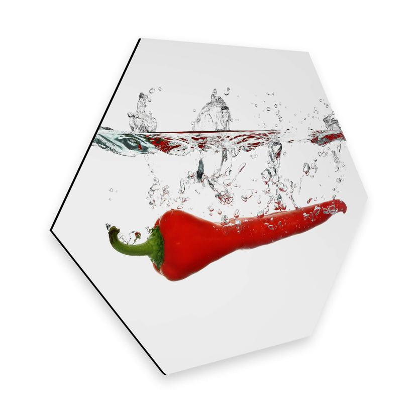 Hexagon - Alu-Dibond - Chili