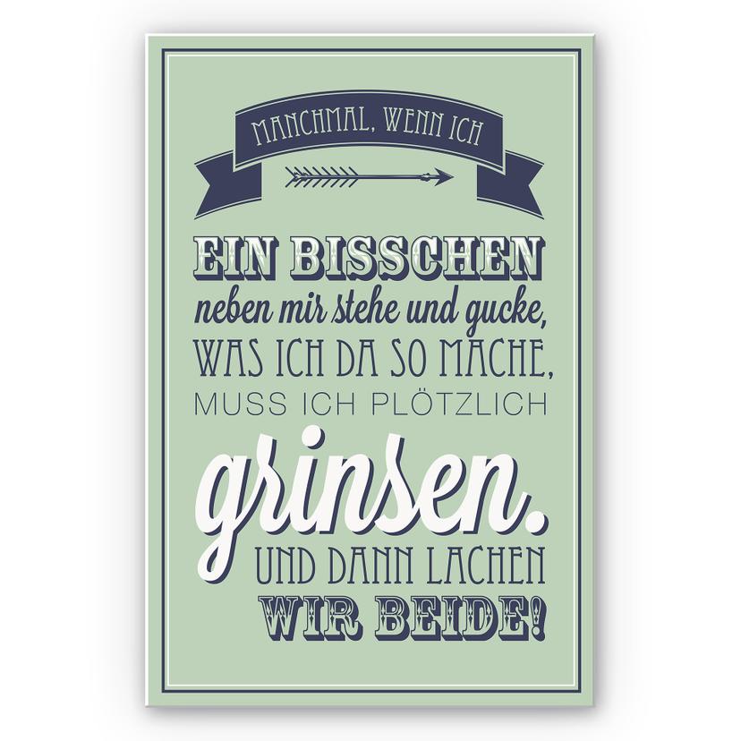 Wandbild Manchmal, wenn ich ein bisschen neben mir stehe...