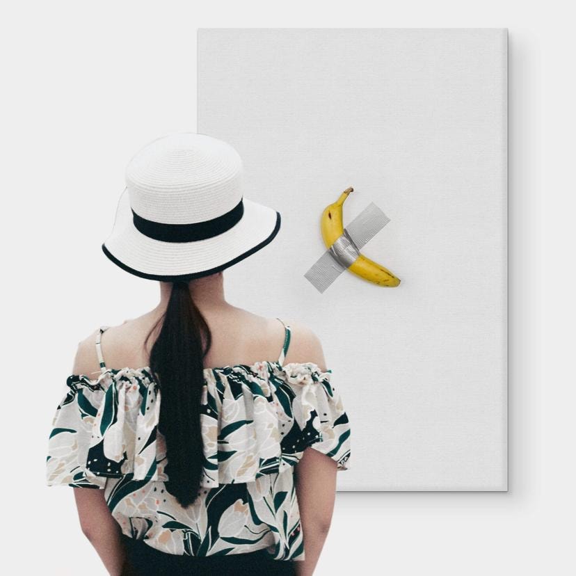 Stampa su tela - Taped Banana