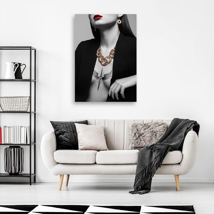 Canvasbillede, kvinde glamour