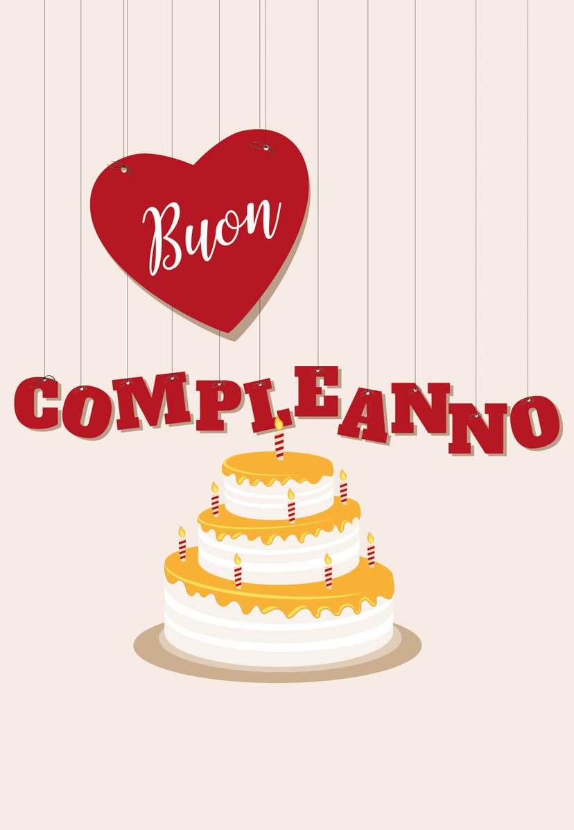 Gutschein Gutscheintorte - Buon compleanno 02