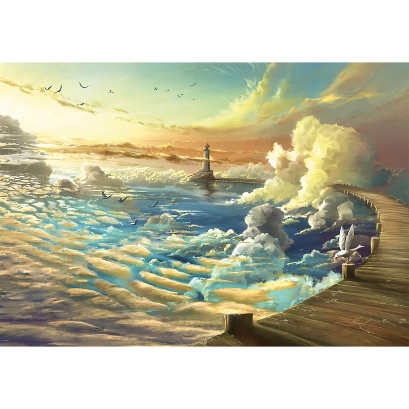Fotobehang Aerroscape - On the Shore of Heaven