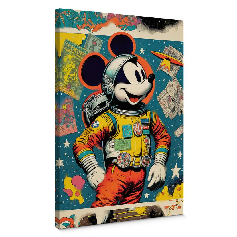Lærredsprint - Treechild - Astronaut Mickey
