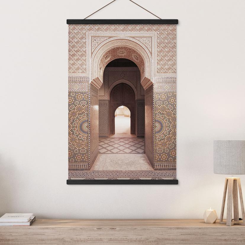 Póster de tela Puerta oriental con mosaicos - Sisi & Seb