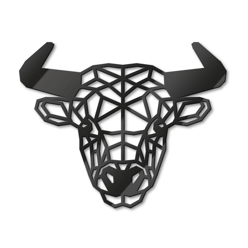Decoro in acrilico origami - Toro