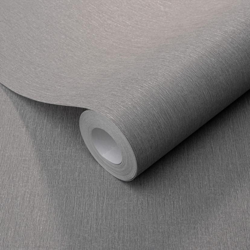 Non-woven tapet unit tapet med fin struktur i længderetningen i grå