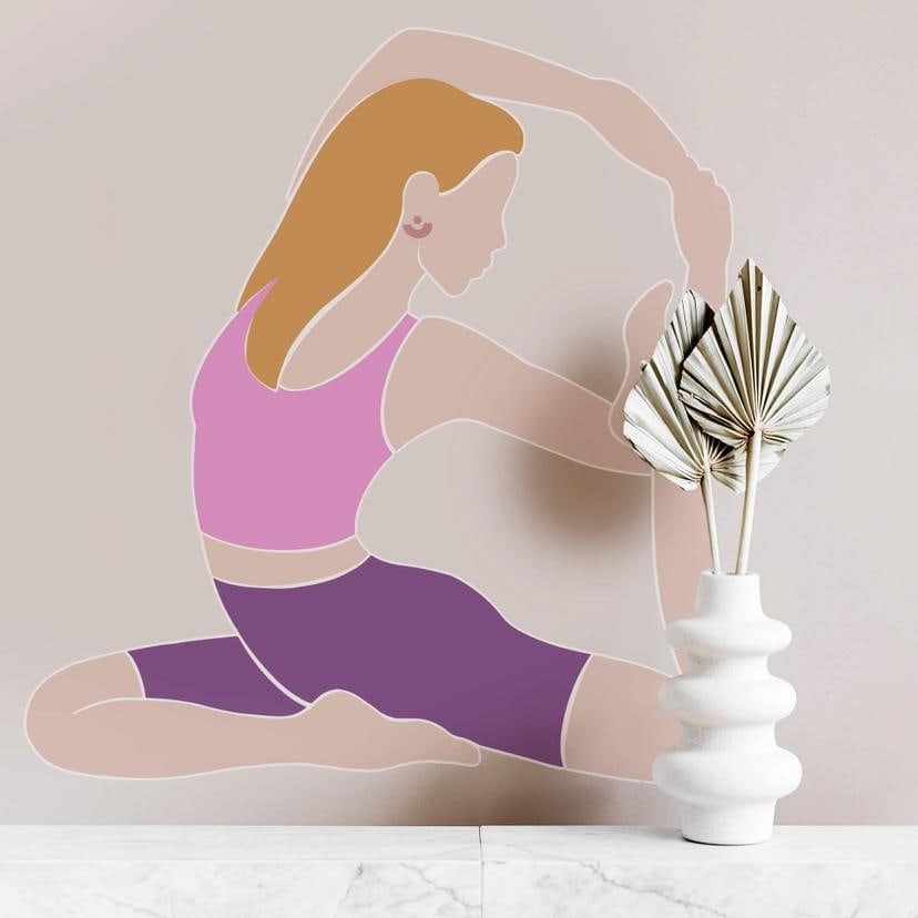 Adesivo murale Yoga - Colomba reale