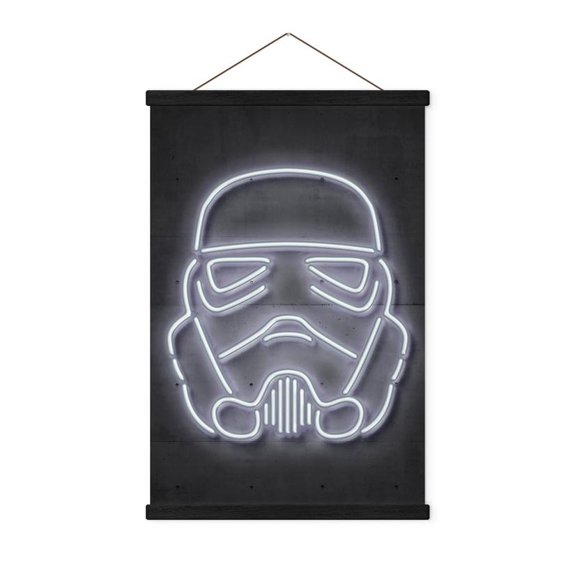 Tekstil plakat af Stormtrooper hjelm - Mielu