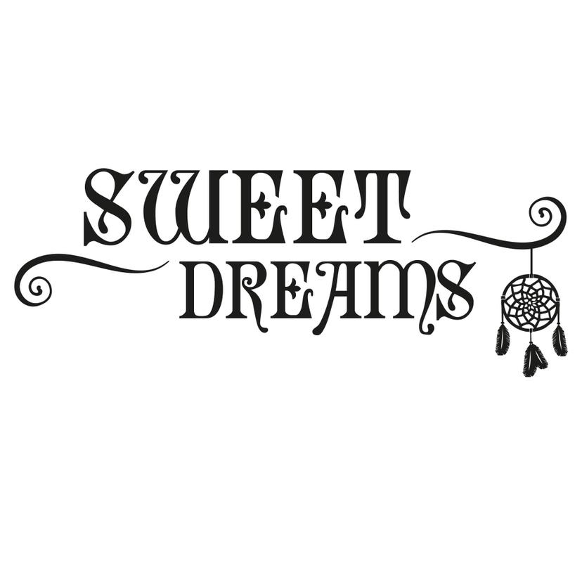 Adesivo murale - Sweet Dreams con acchiappasogni