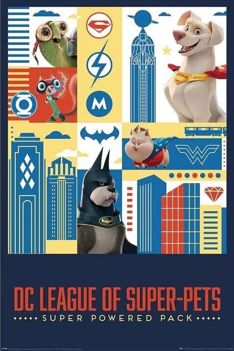 Poster, film poster DC Super Pets - Activate 61x91,5 cm