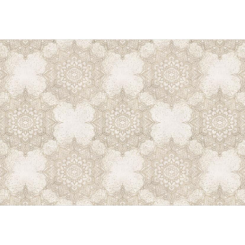 Fototapet Prydnadsföremål - Elegant mandala i sandguld - Bloomery Decor