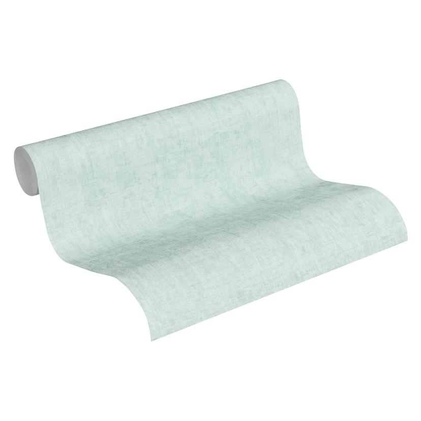 A.S. Création Papier peint Intissé Greenery uni vintage bleu