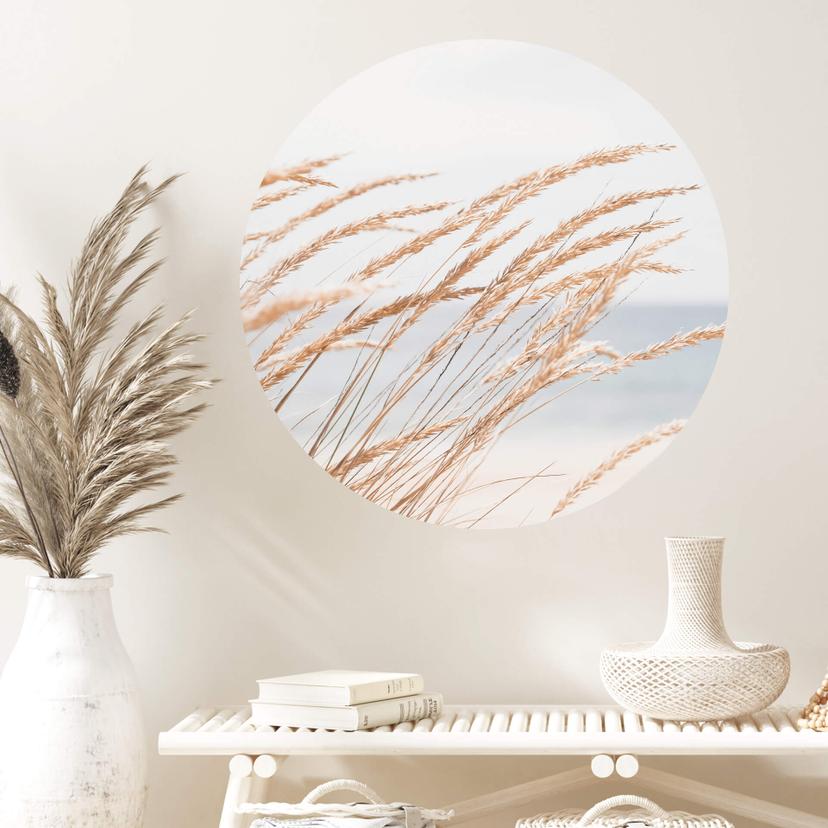 Wallsticker klitgræs - rund