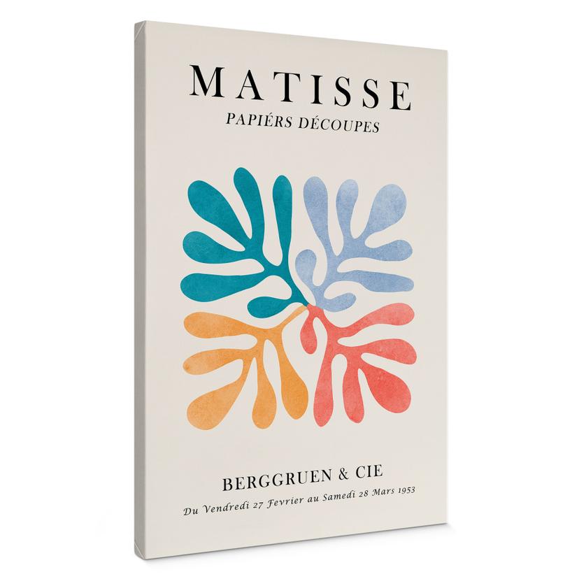 Plakat på Canvasbillede i Matisse-stil Papiers Découpés - Costa