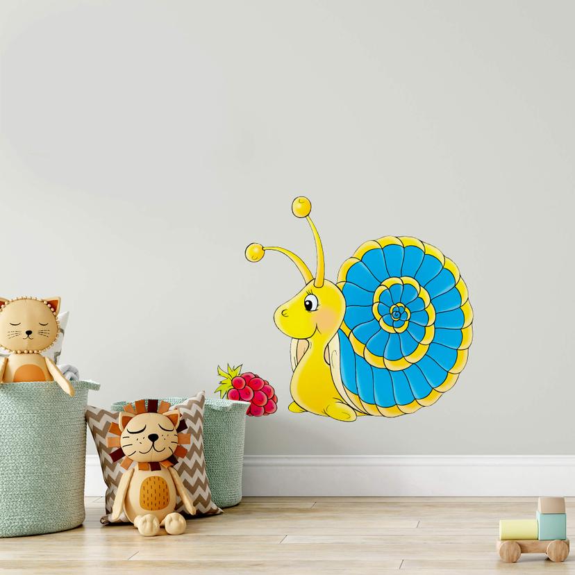 Sticker mural - Escargot