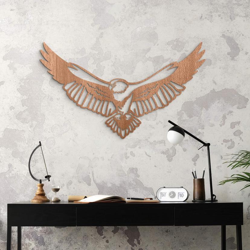 Konst i mahognyträ - Eagle