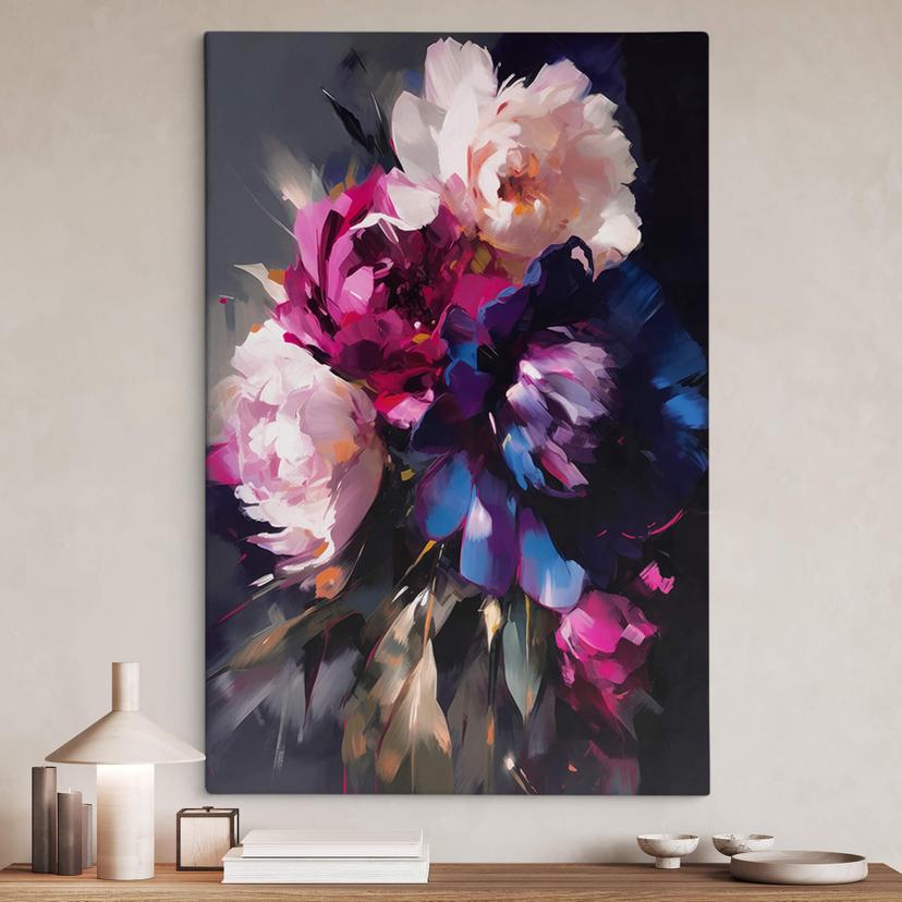 Stampa su tela Treechild - Vintage Flowers