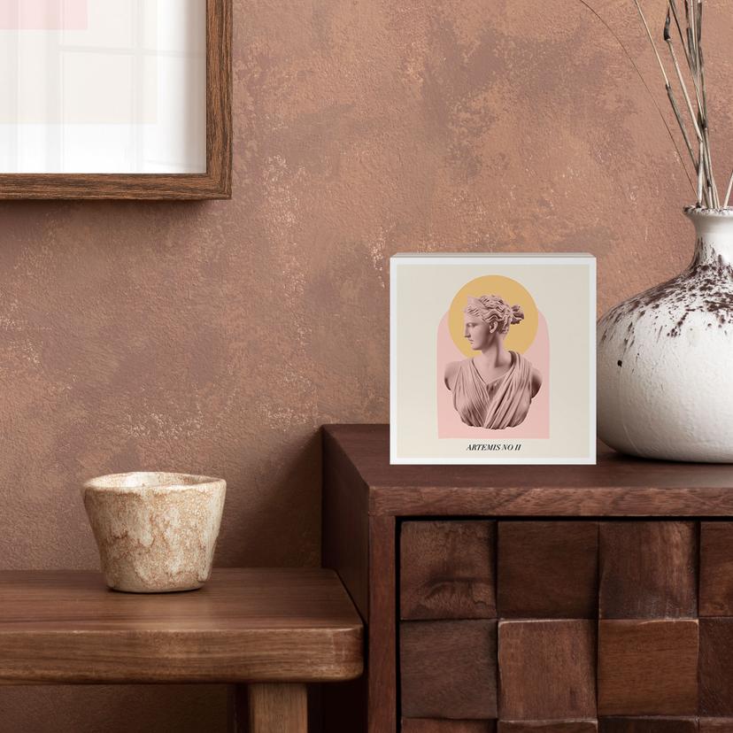Blocco di decorazione in legno Statua della dea Artemide - Grace Digital Art