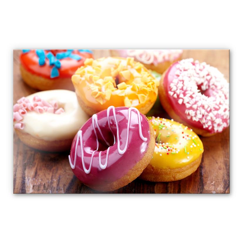 Akrylbillede sukker søde donuts