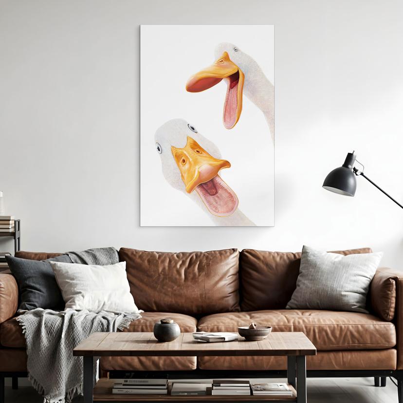 Wanddecoratie Snaterende Ganzen - Korenkova