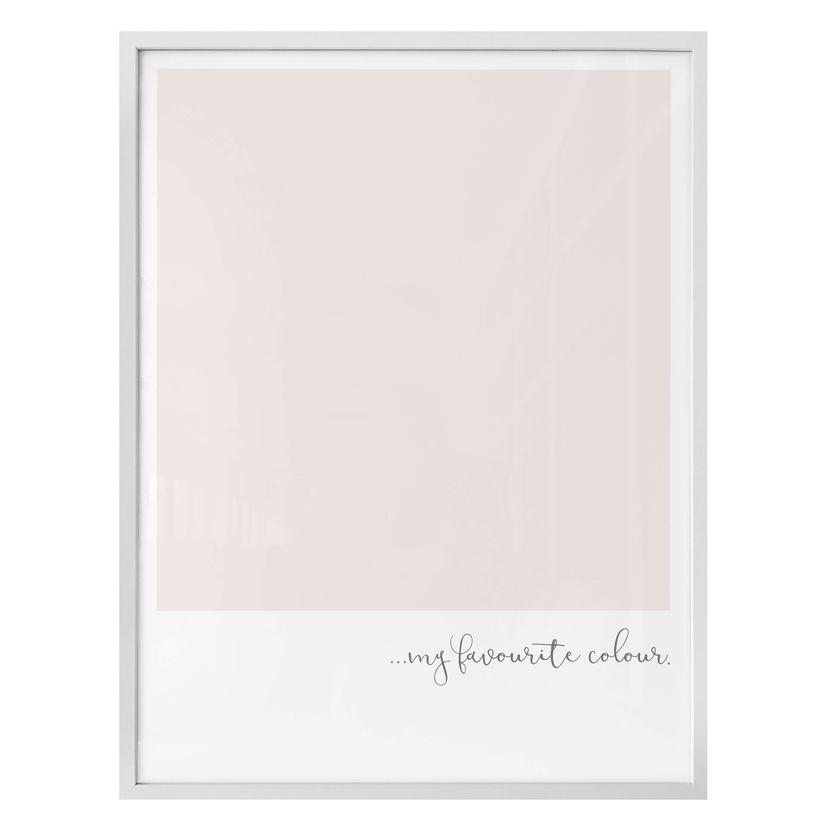 Affiche - My favourite colour – rose