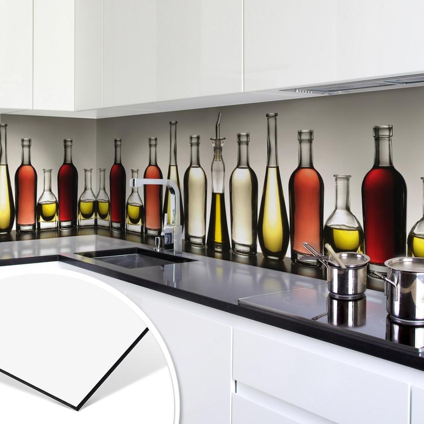 Revêtement pour cuisine - Alu-Dibond - Olio e Aceto