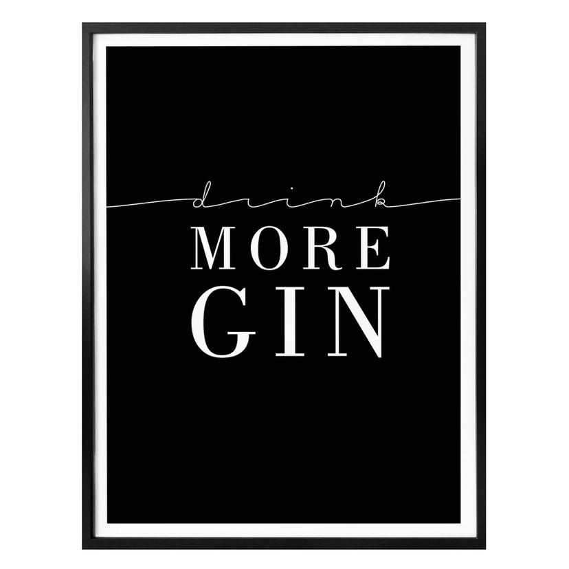 Affiche Drink more Gin