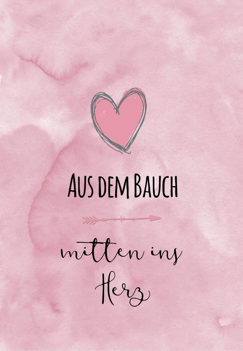 Gutschein zur Geburt - Mitten ins Herz