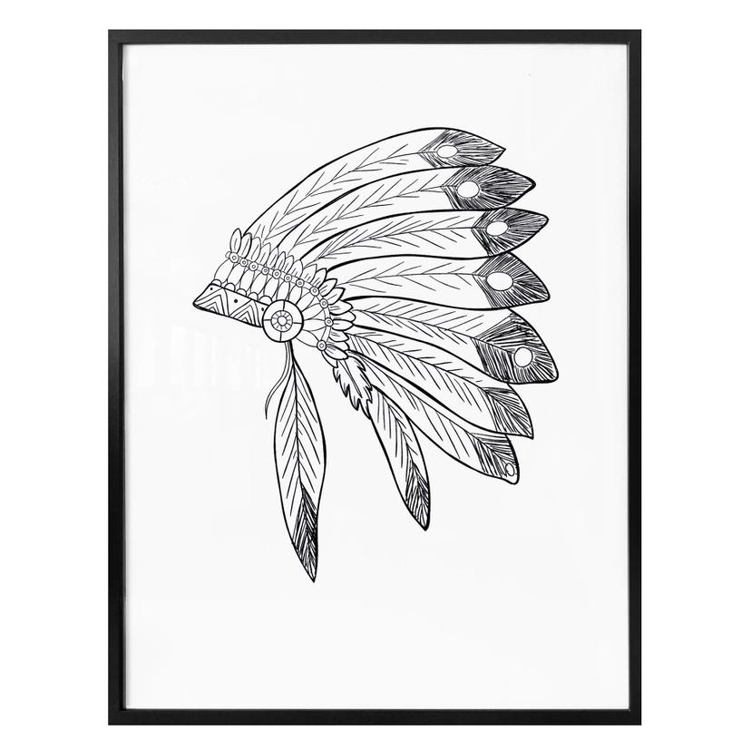 Poster Coiffe de guerrier