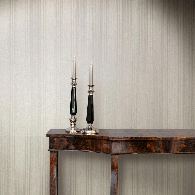 Non-woven tapet i beige striber og linjer tapet striber klassisk
