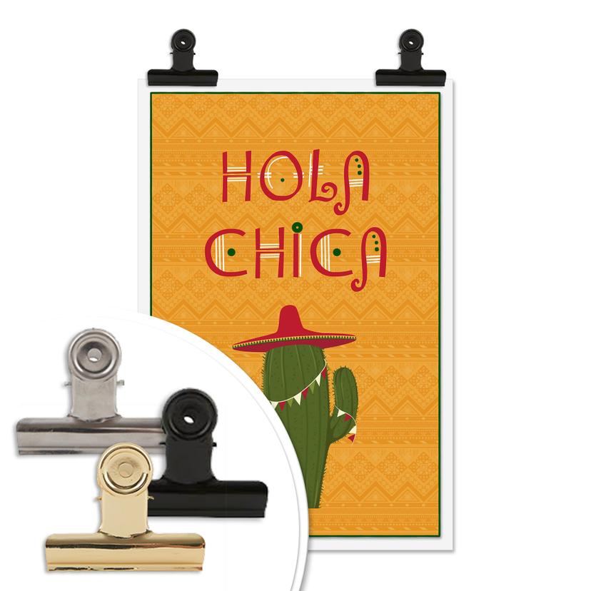 Poster Hola Chica