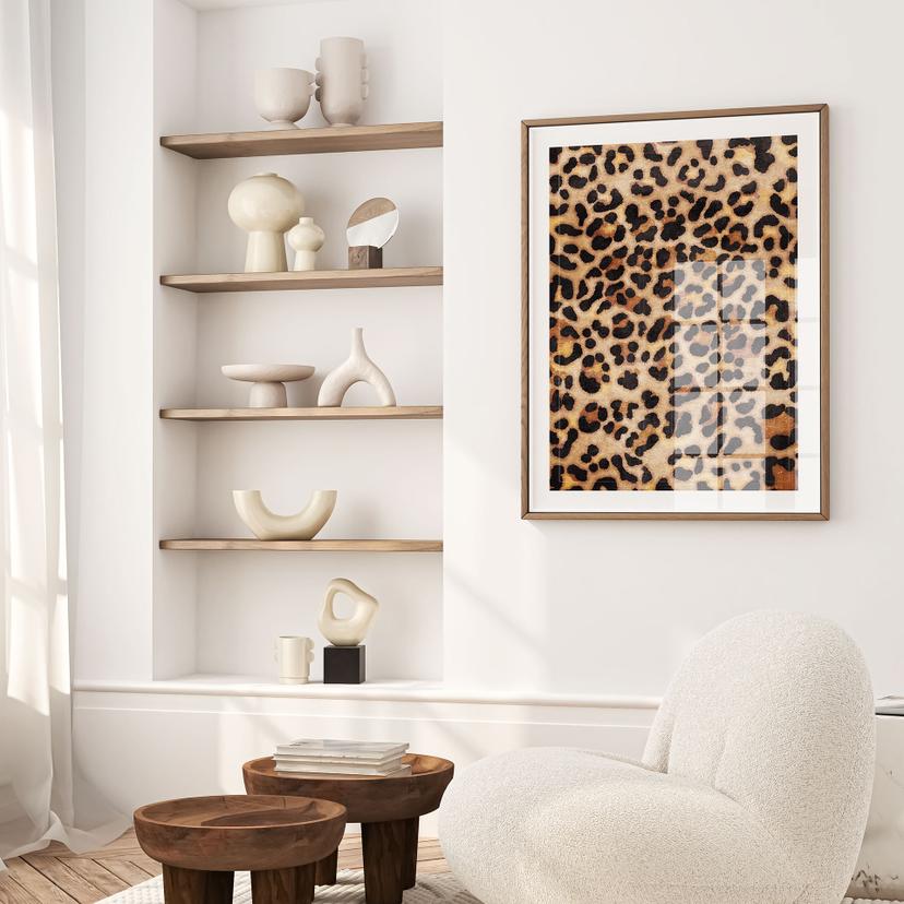 Poster Leopardo selvaggio - Stampa animale - Tunaboylu