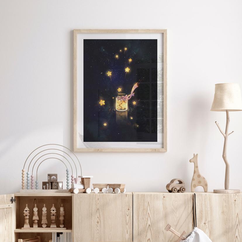 Poster Acchiappastelle: un bicchiere pieno di desideri - Thai