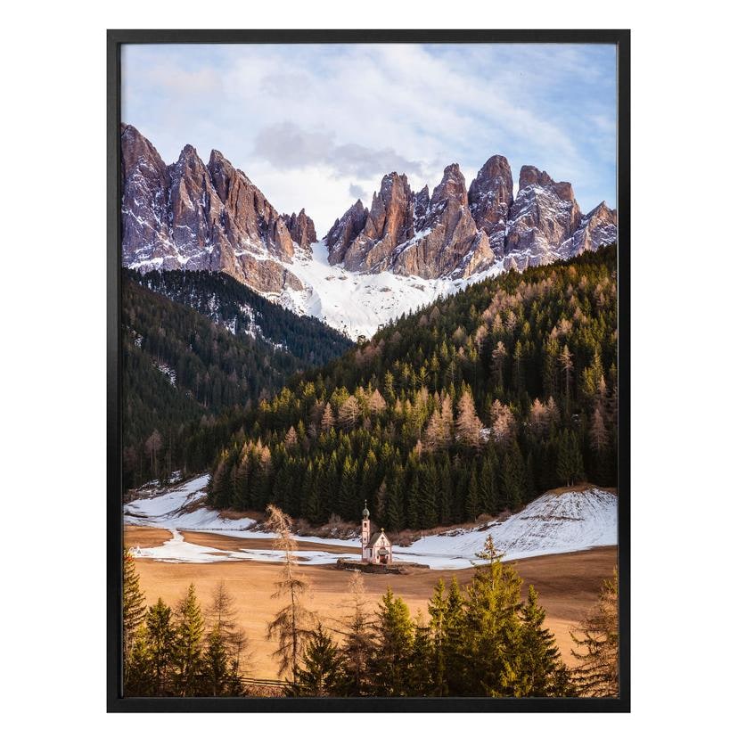 Poster Colombo - La petite église dans les montagnes