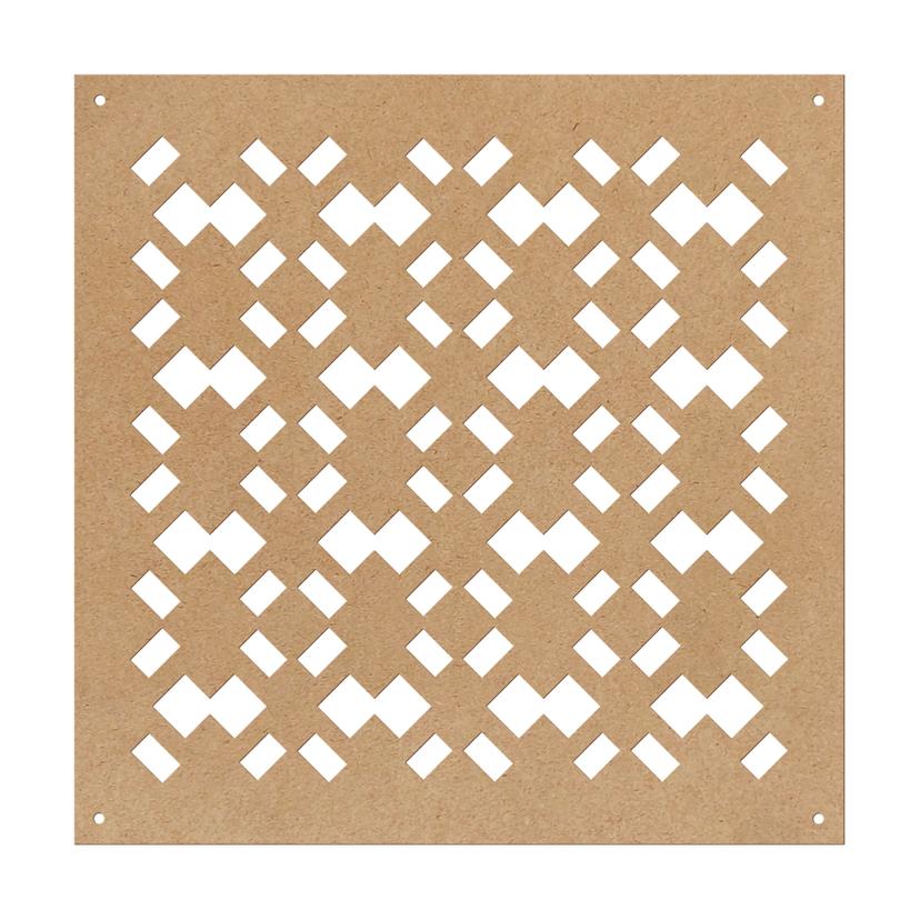 Divisorio, motivo geometrico - MDF natural look