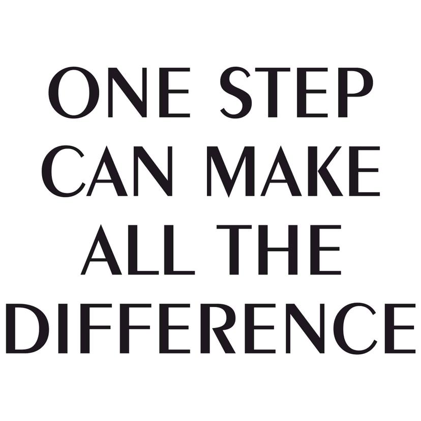 Adesivo murale per gradini - one step...