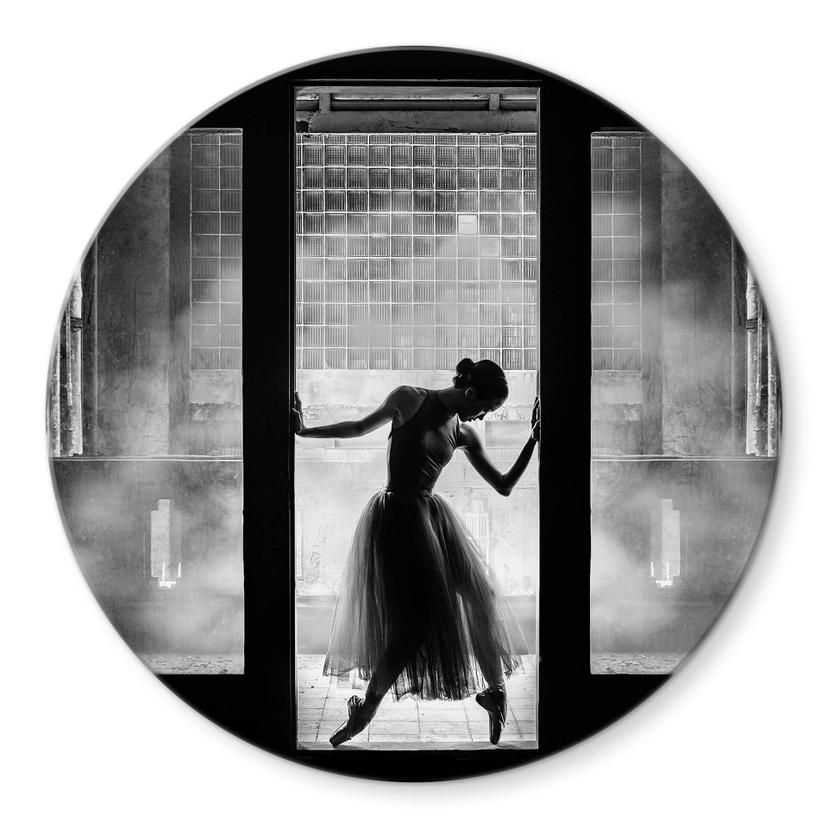 Tableau sur verre Wibisono - La danseuse - Rond