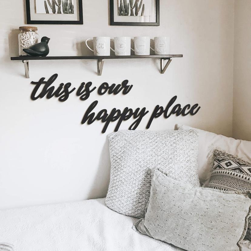 Décoration en bois MDF - This is our happy place