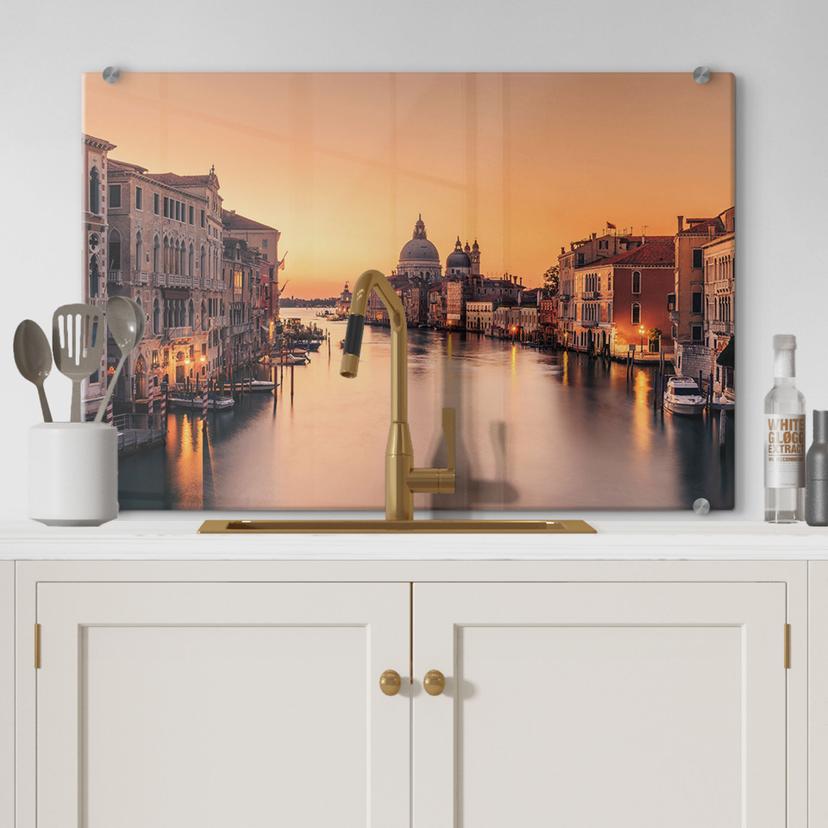 Stænkplade Solnedgang i Venedig - Zhang