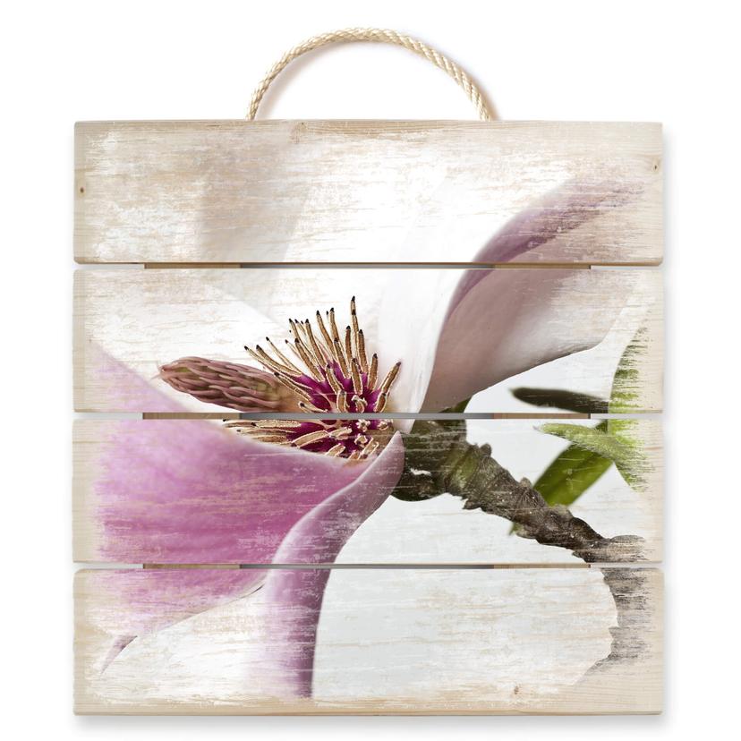 Stampa su legno - Magnolia