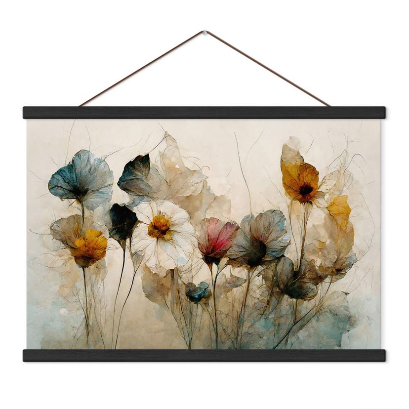 Stoffbild Bouquet aus Trockenblumen - Treechild
