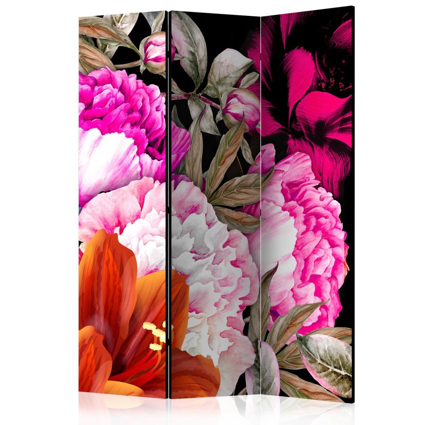 Screen room divider - Frodig sommer, 3-delt