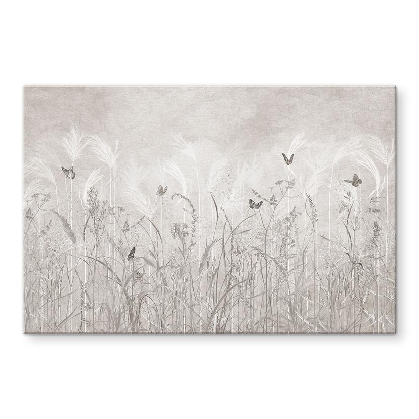 Spatscherm Wilde bloemenweide met vlinders in Scandinavisch design - Ms Tiff