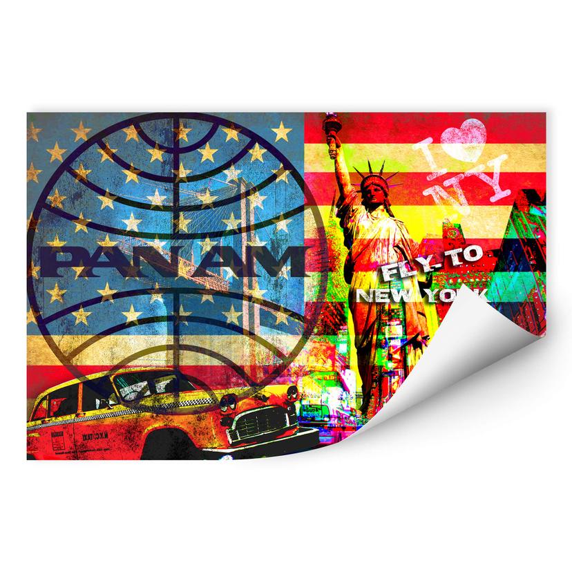 Muurprint Pan Am – New York