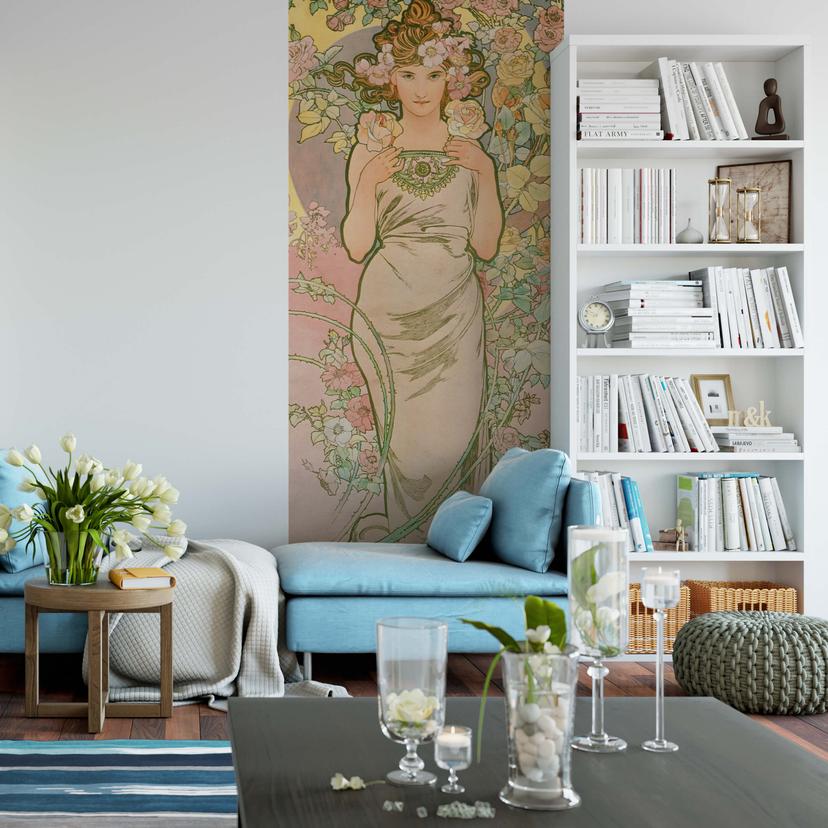 Fototapet Mucha - Rosen - 96x260 cm